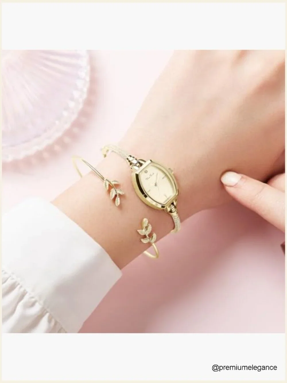 Petite Diamond Bracelet Watch for Women - Ultra-Thin Dress Analog Quartz